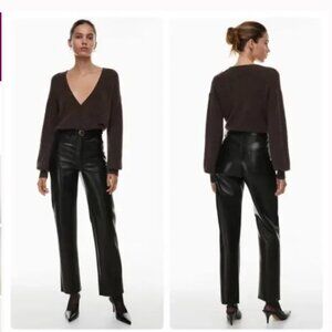 Wilfred The Melina Pant High-waisted Vegan Leather - Size 2